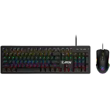 MSI FORGE GK300 COMBO BLUE US RGB WIRED GAMING KEYBOARD